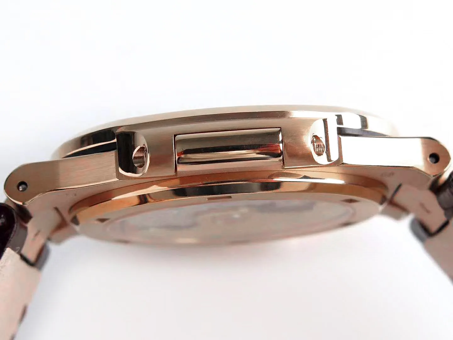Nautilus Jumbo 5711 braunes Zifferblatt in Roségold mit braunem Lederarmband – Bild 9