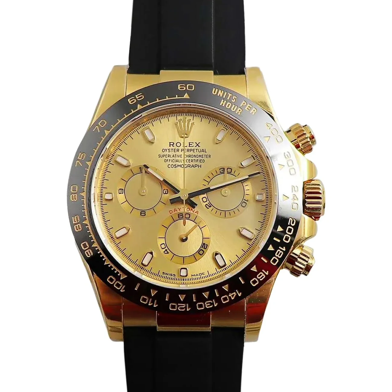 Daytona 116518LN Champagne Dial in Yellow Gold
