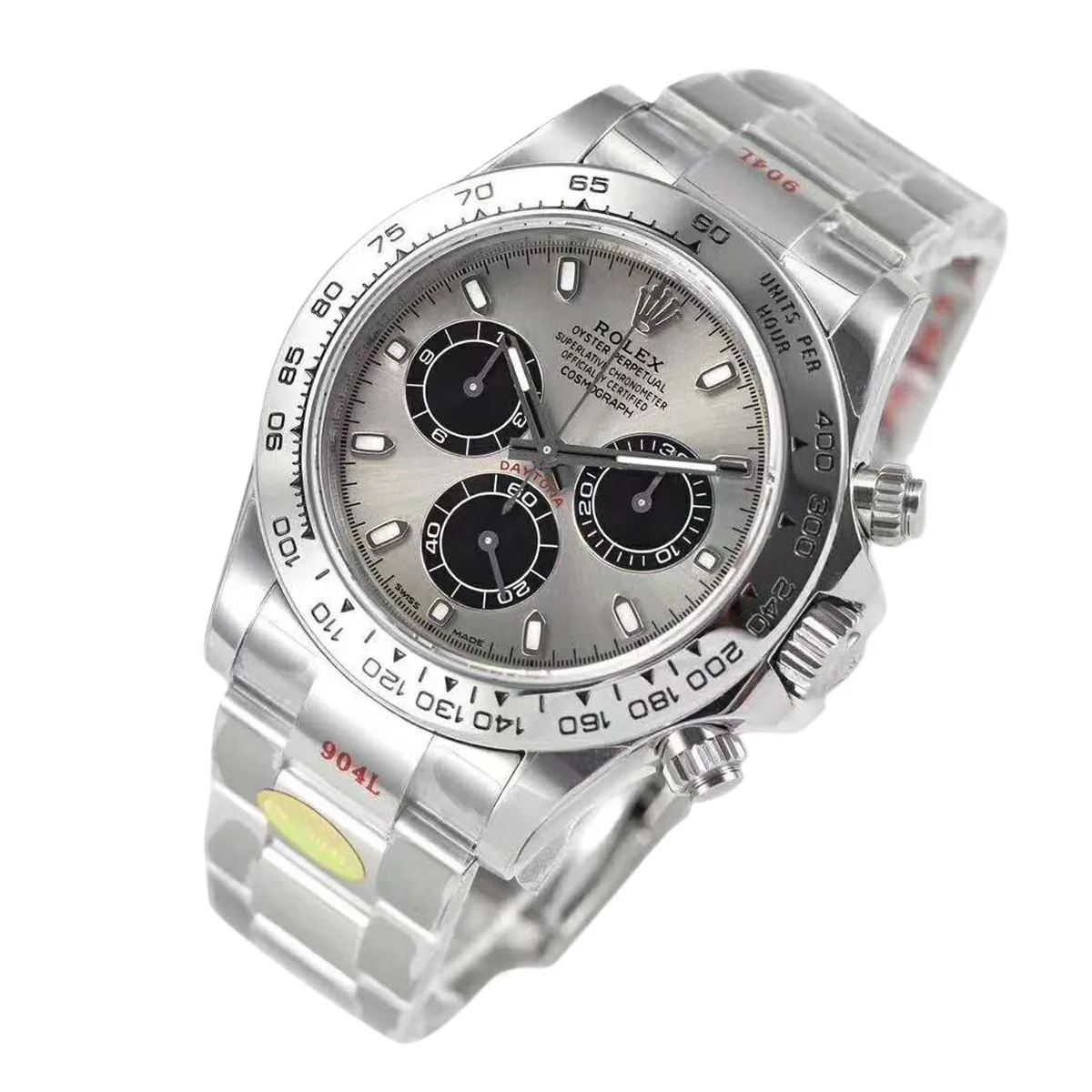 Daytona 116509 cadran acier et noir en or blanc – Image 2