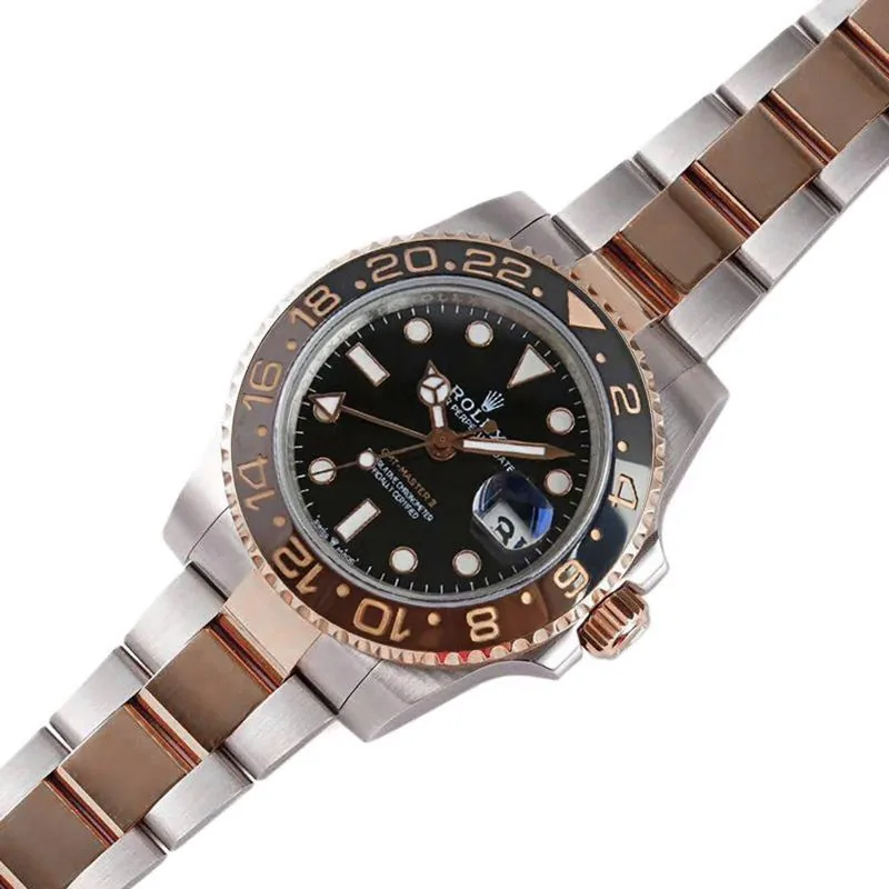 GMT Master II 126715 CHNR “Rootbeer” en or rose et acier VSF – Image 3