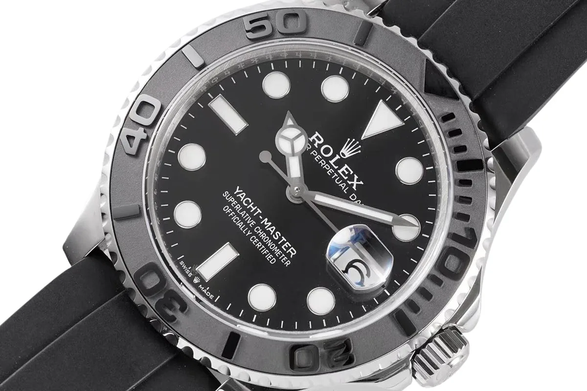 Yacht-Master 42 226659 oro bianco su cinturino Oysterflex - immagine 3