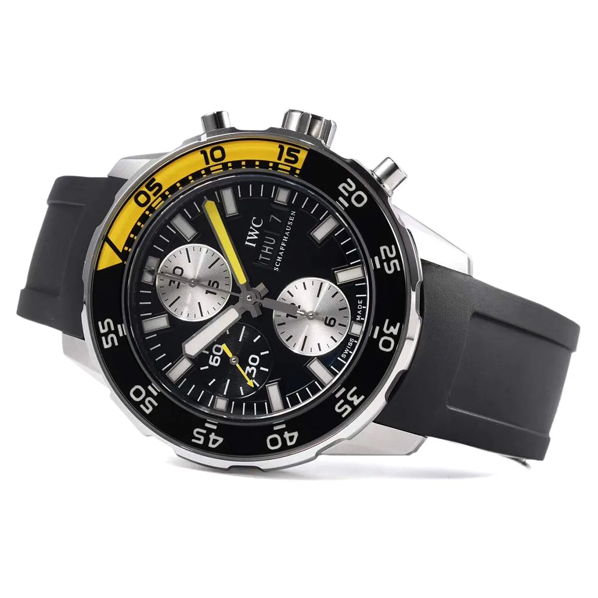 Aquatimer Chronograph IW376702 quadrante nero - immagine 4