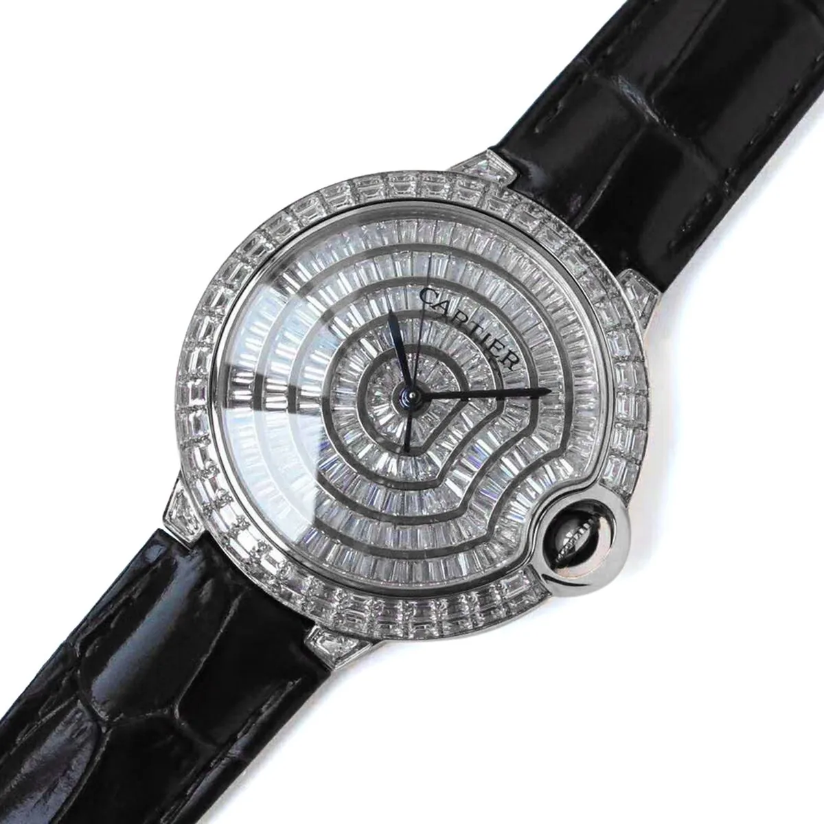 Ballon Bleu de Cartier 42mm diamantbesetztes Zifferblatt in Stahl – Bild 2
