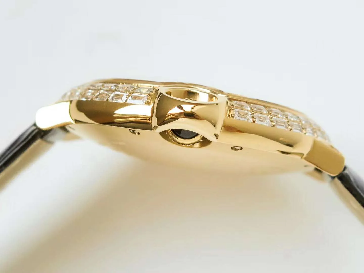 Ballon Bleu de Cartier 42mm quadrante pavé di diamanti in oro giallo - immagine 8