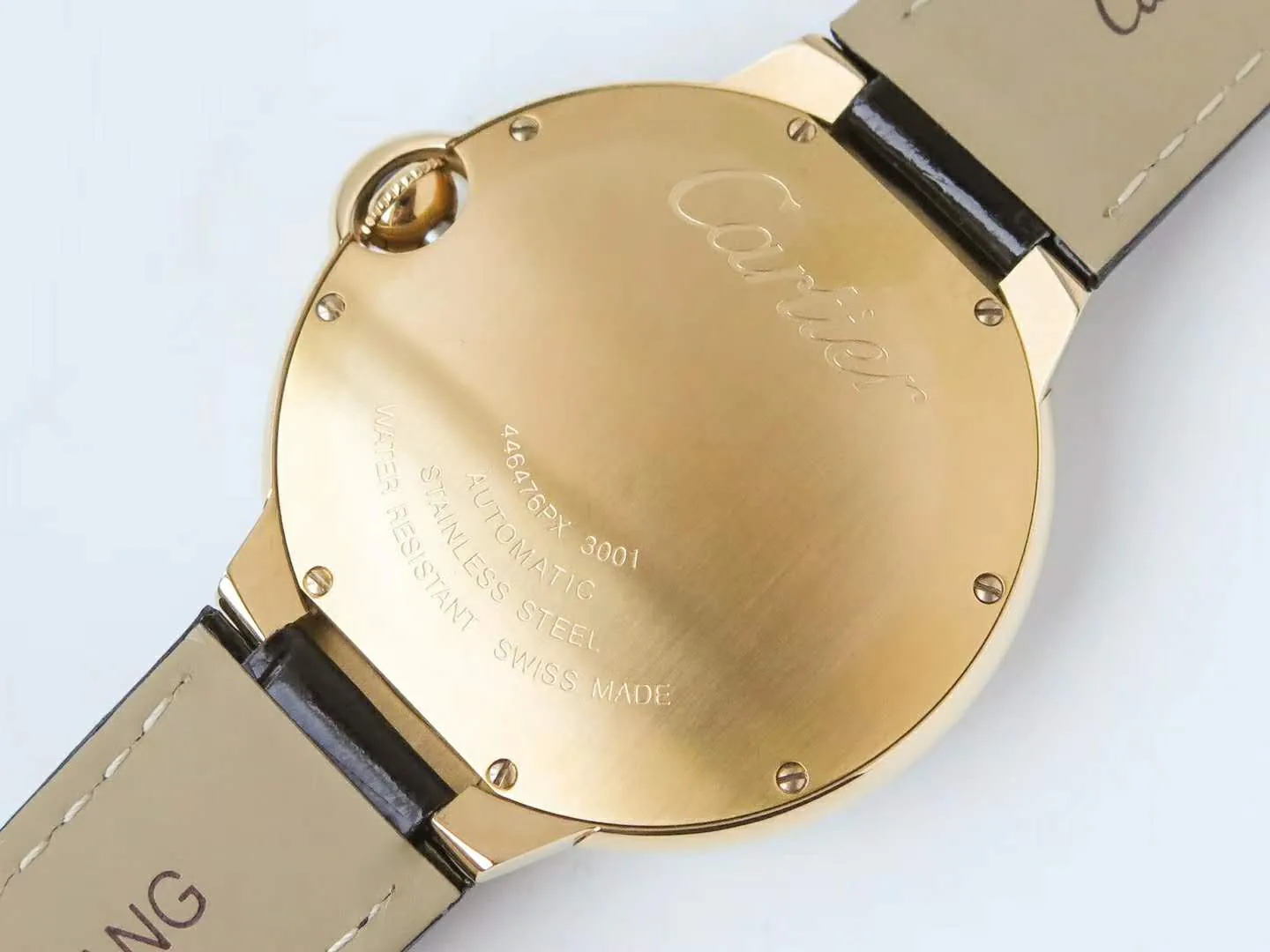 Ballon Bleu de Cartier 42mm quadrante pavé di diamanti in oro giallo - immagine 6