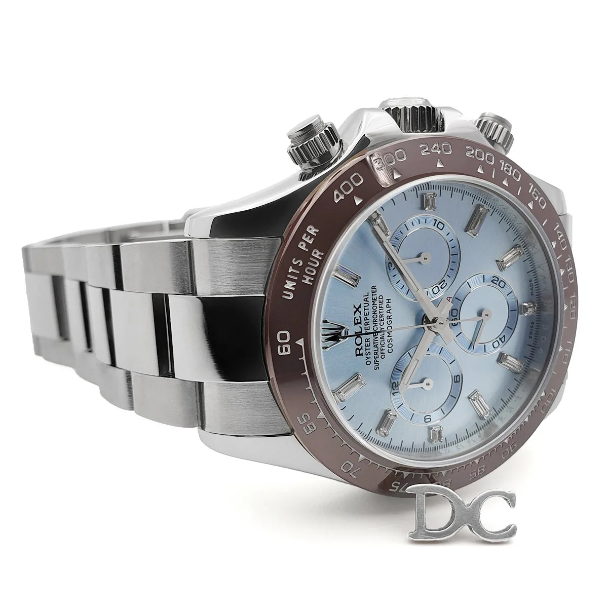 Daytona 116506 platino quadrante Ice Blue con indici con diamanti - immagine 4