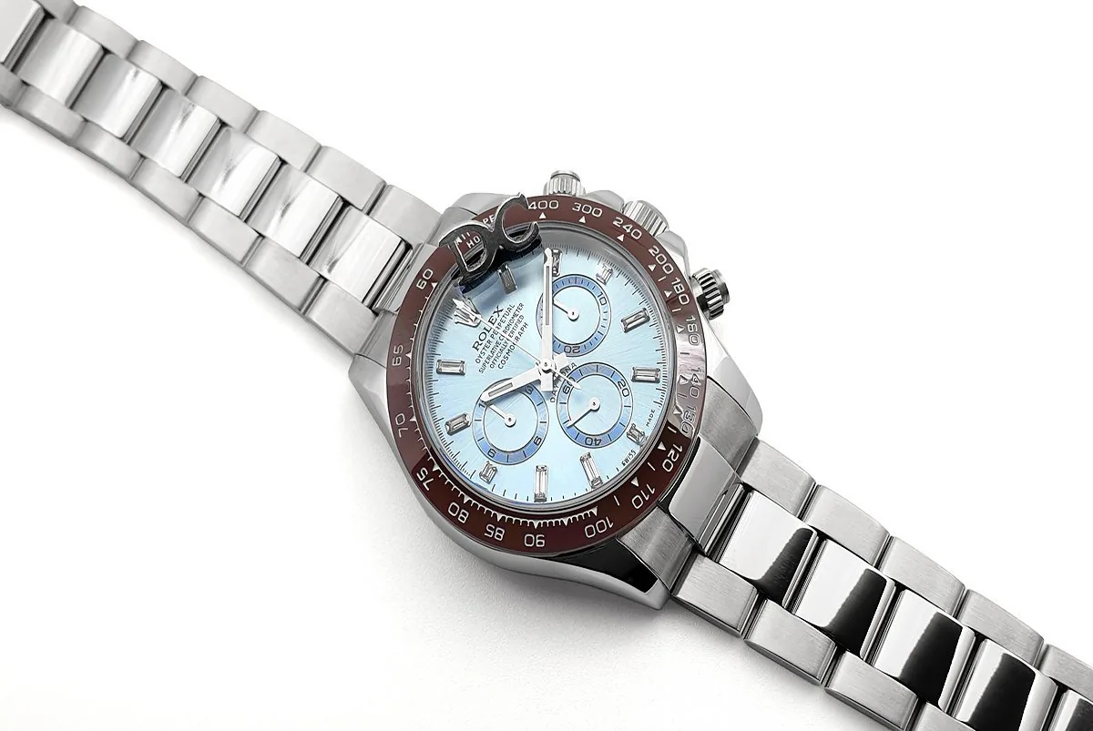 Daytona 116506 platino quadrante Ice Blue con indici con diamanti - immagine 3