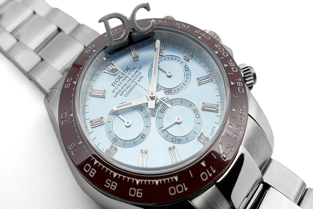 Daytona 116506 platino quadrante Ice Blue con indici con diamanti - immagine 2