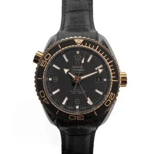 Seamaster Planet Ocean GMT „Deep Black“ Gold Keramik