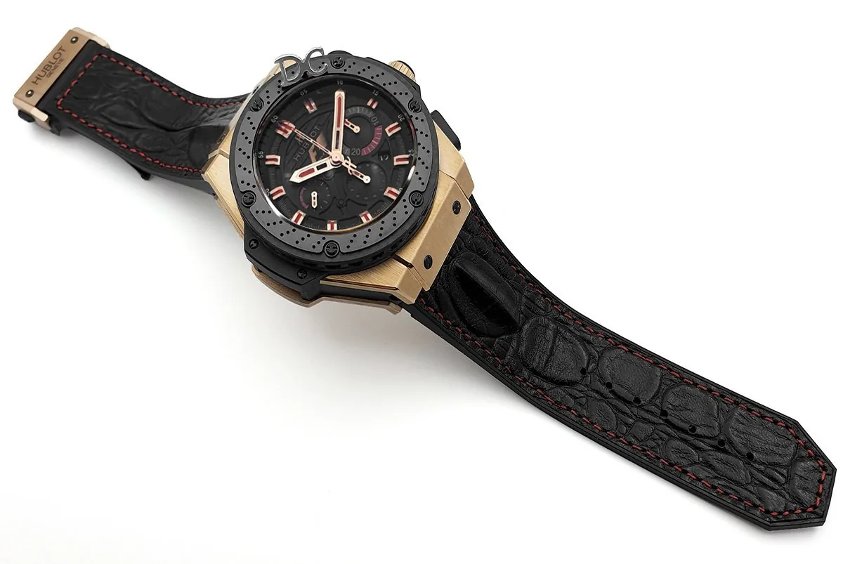 King Power F1 cronografo quadrante nero in oro rosa - immagine 2