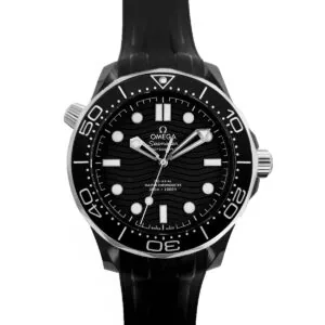 Seamaster Diver 300M Co-Axial Master Chronometer cadran noir 43.5mm sur bracelet en caoutchouc noir