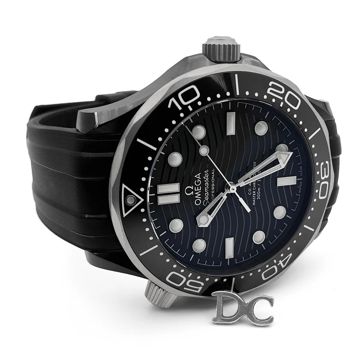 Seamaster Diver 300M Co-Axial Master Chronometer quadrante nero 43.5mm su cinturino in gomma nero - immagine 4