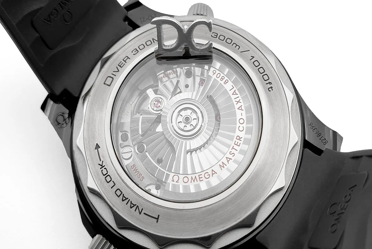 Seamaster Diver 300M Co-Axial Master Chronometer quadrante nero 43.5mm su cinturino in gomma nero - immagine 7