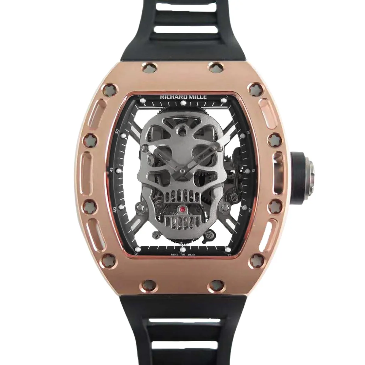 RM 052-01 Tourbillon Skull en or rose