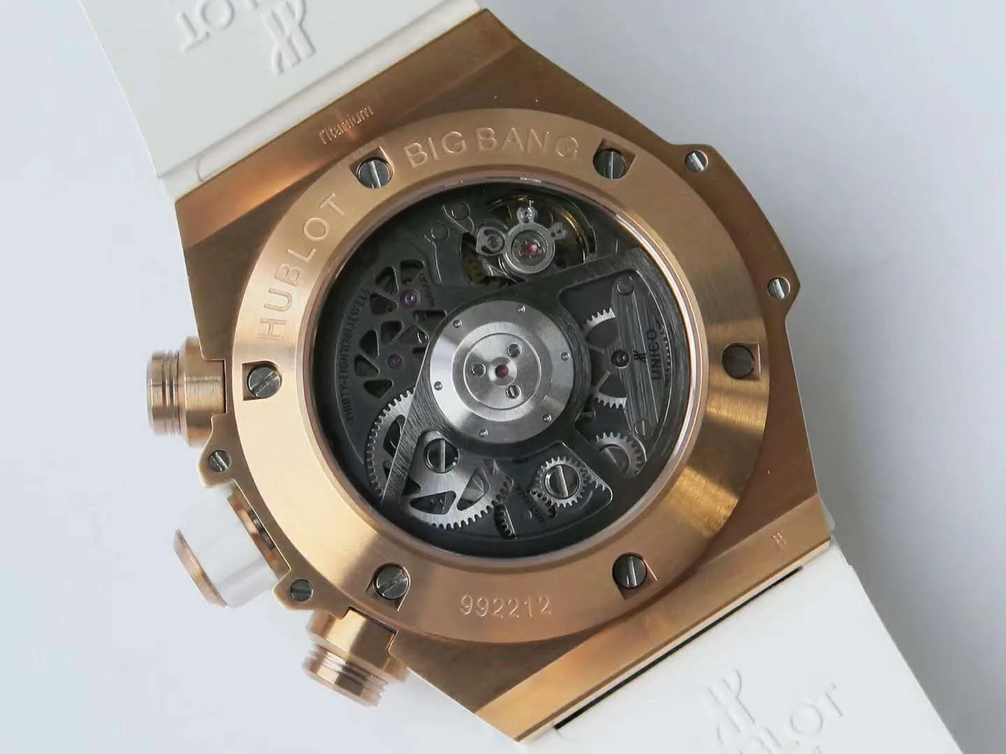 Big Bang Unico Gold White avec diamants – Image 4