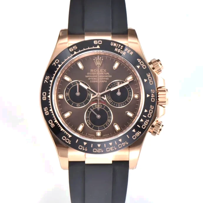 Daytona 116515LN Chocolate Dial with Stick Markers in Everose Gold