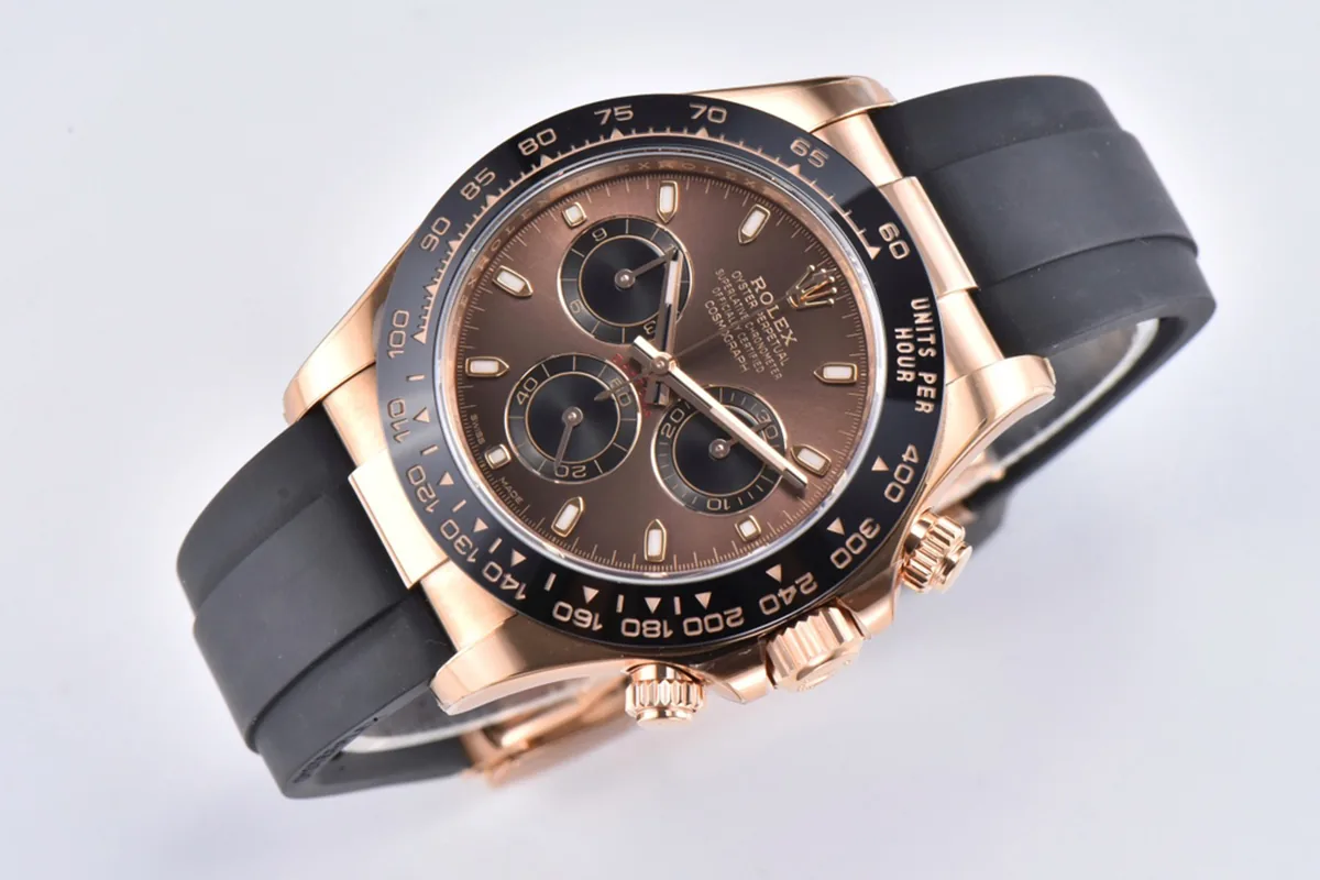 Daytona 116515LN schokoladenbraunes Zifferblatt mit Strichindizes in Everose-Gold – Bild 3