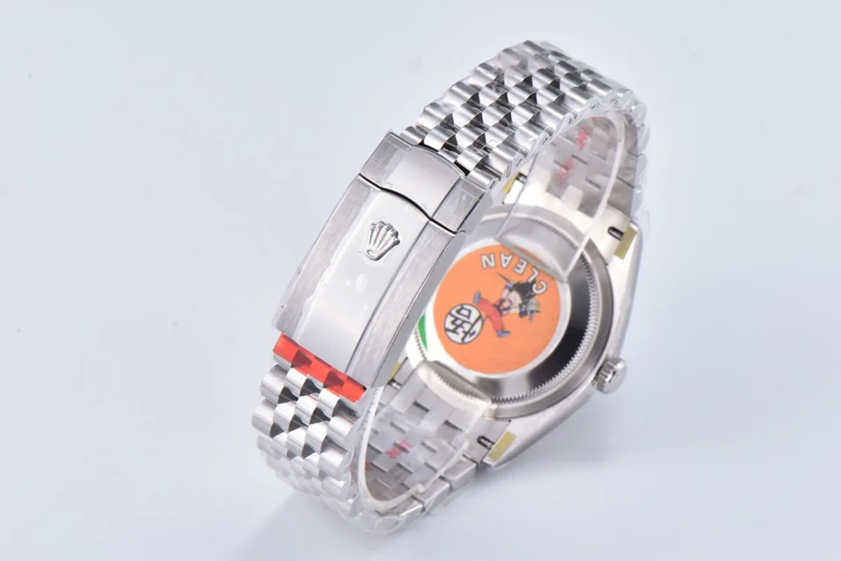 Datejust 36 126234 blaues Motiv-Zifferblatt mit Diamantindizes in Stahl am Jubilé-Armband – Bild 9