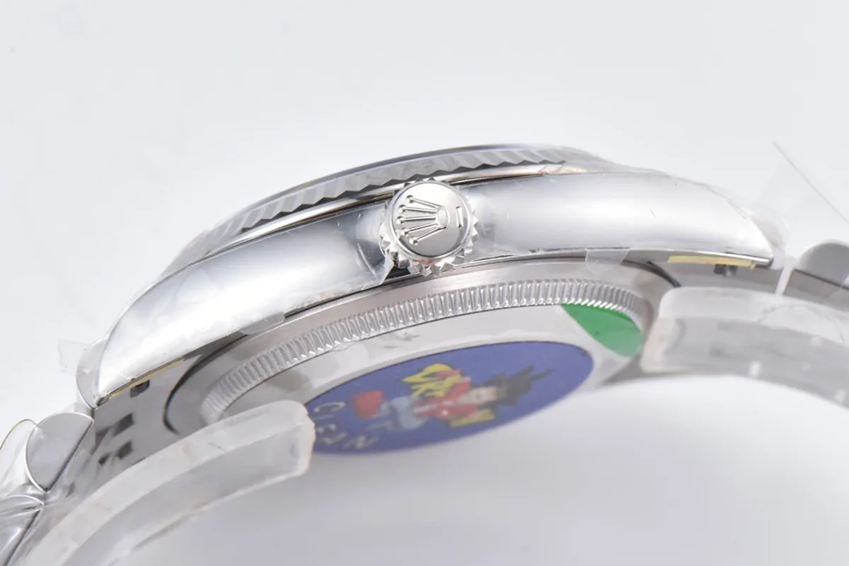 Datejust 36 126234 weißes Zifferblatt mit römischen Indizes in Stahl am Jubilé-Armband – Bild 6