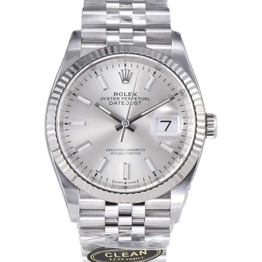Datejust 36 126234 Silver Dial with Stick Marker in Steel in Jubilee Bracelet