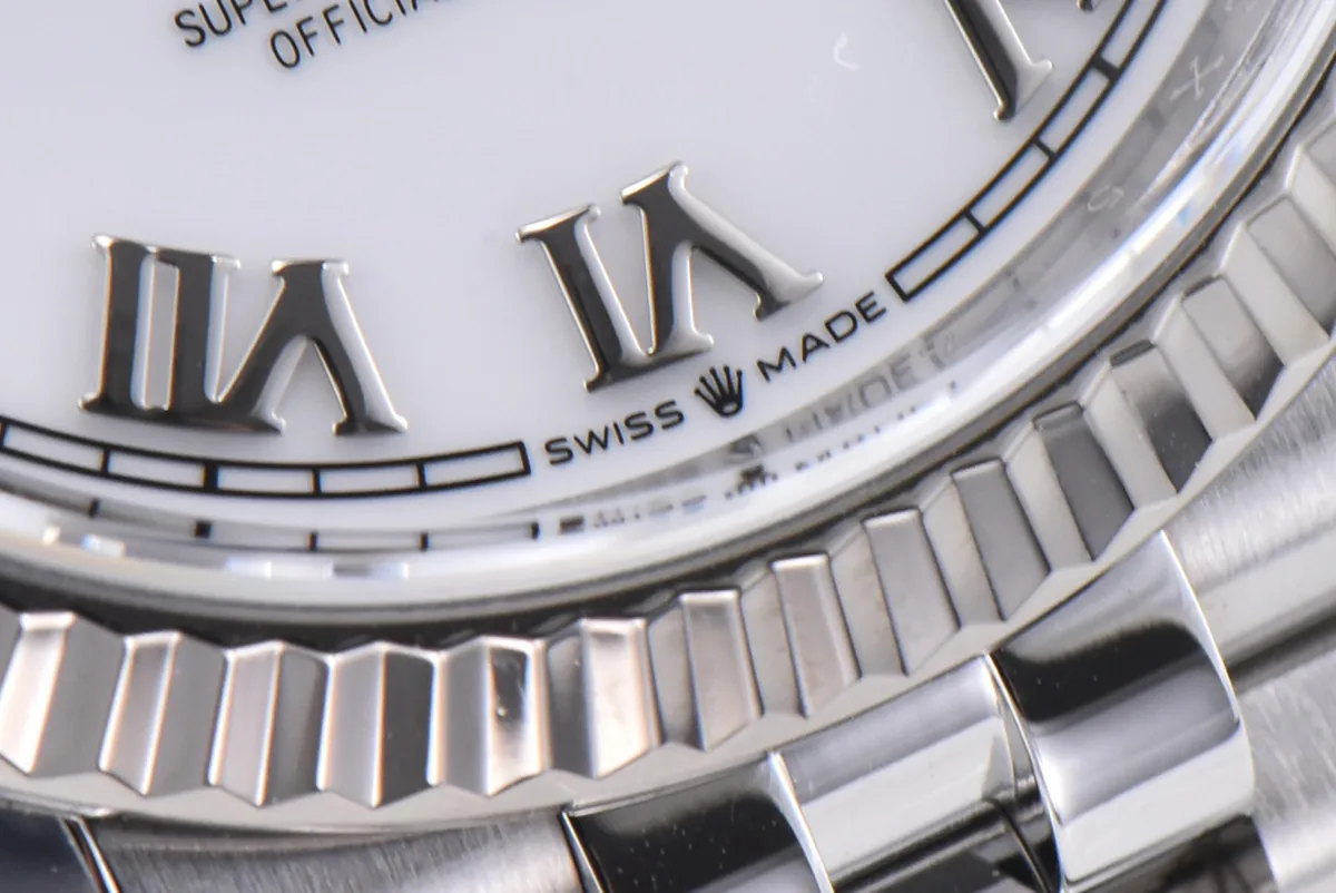Datejust 36 126234 weißes Zifferblatt mit römischen Indizes in Stahl am Jubilé-Armband – Bild 5