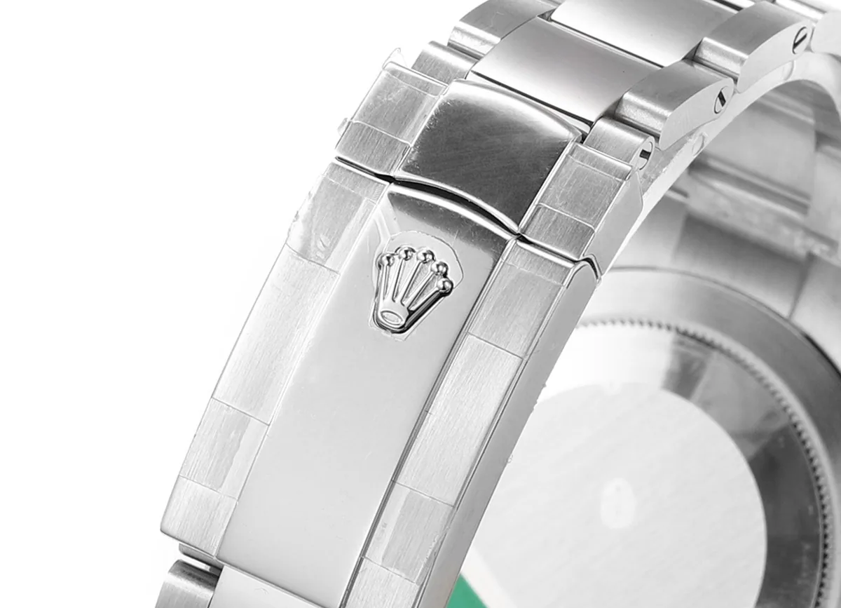 Datejust 41 Tiffany-blaues Zifferblatt Strichindizes mit Regenbogen-Diamantlünette in Stahl am Oyster-Armband – Bild 8