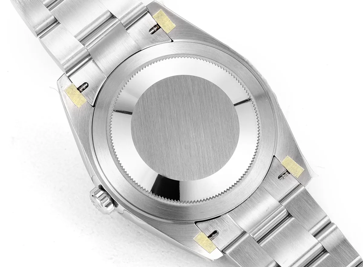 Datejust 41 Tiffany-blaues Zifferblatt Strichindizes mit Regenbogen-Diamantlünette in Stahl am Oyster-Armband – Bild 7