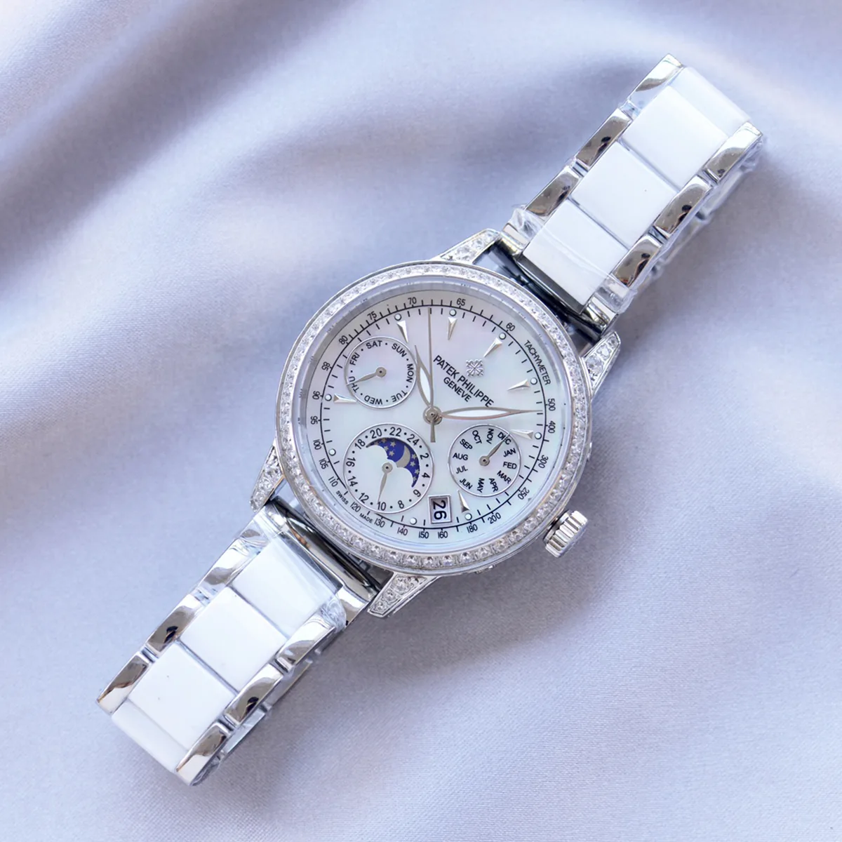 Grand Complications Ladies First Ewiger Kalender mit Diamantlünette in Weißgold – Bild 3