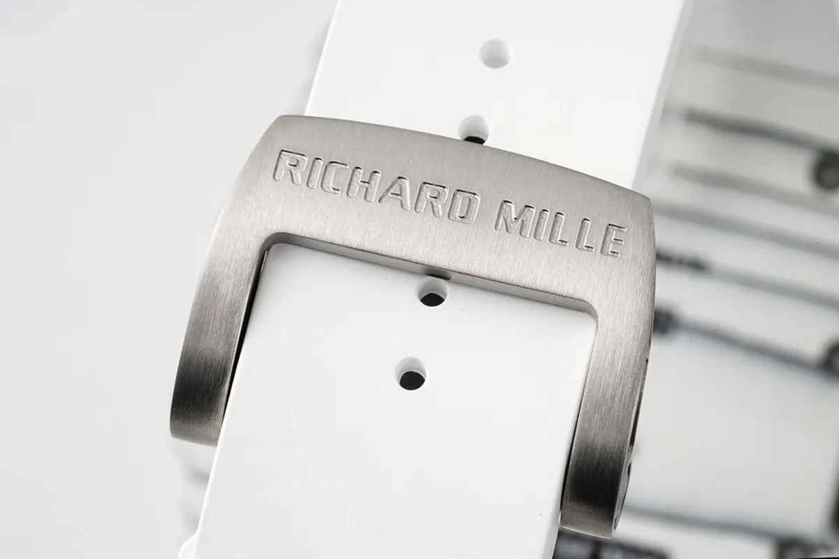 RM 035-01 Rafael Nadal NTPT bianco su cinturino in gomma bianco (Sonic) - immagine 9