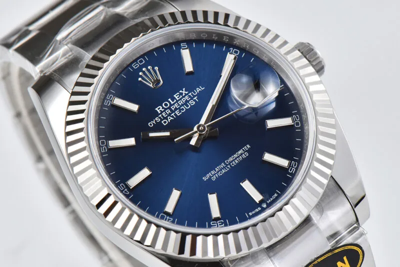 Datejust 36mm CF 126334 blaues Zifferblatt Strichindizes am Oyster-Armband – Bild 6