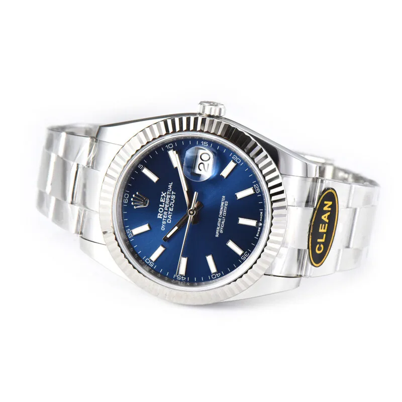 Datejust 36mm CF 126334 blaues Zifferblatt Strichindizes am Oyster-Armband – Bild 5