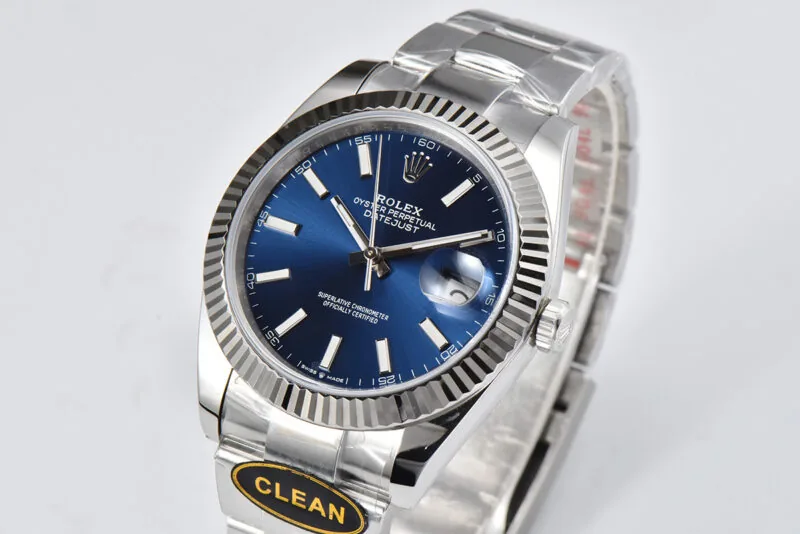 Datejust 36mm CF 126334 blaues Zifferblatt Strichindizes am Oyster-Armband – Bild 3
