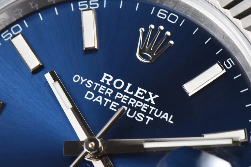 Datejust 36mm CF 126334 blaues Zifferblatt Strichindizes am Oyster-Armband – Bild 7