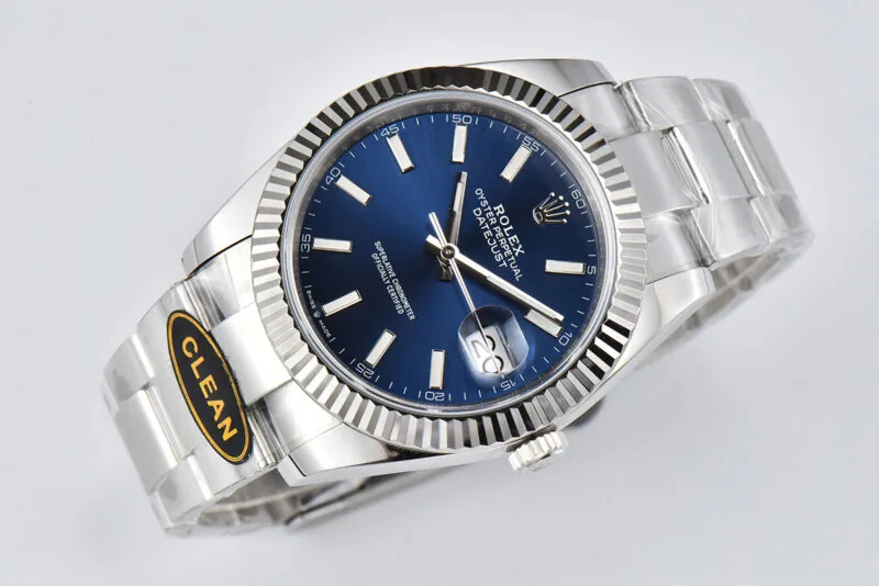 Datejust 36mm CF 126334 blaues Zifferblatt Strichindizes am Oyster-Armband – Bild 4