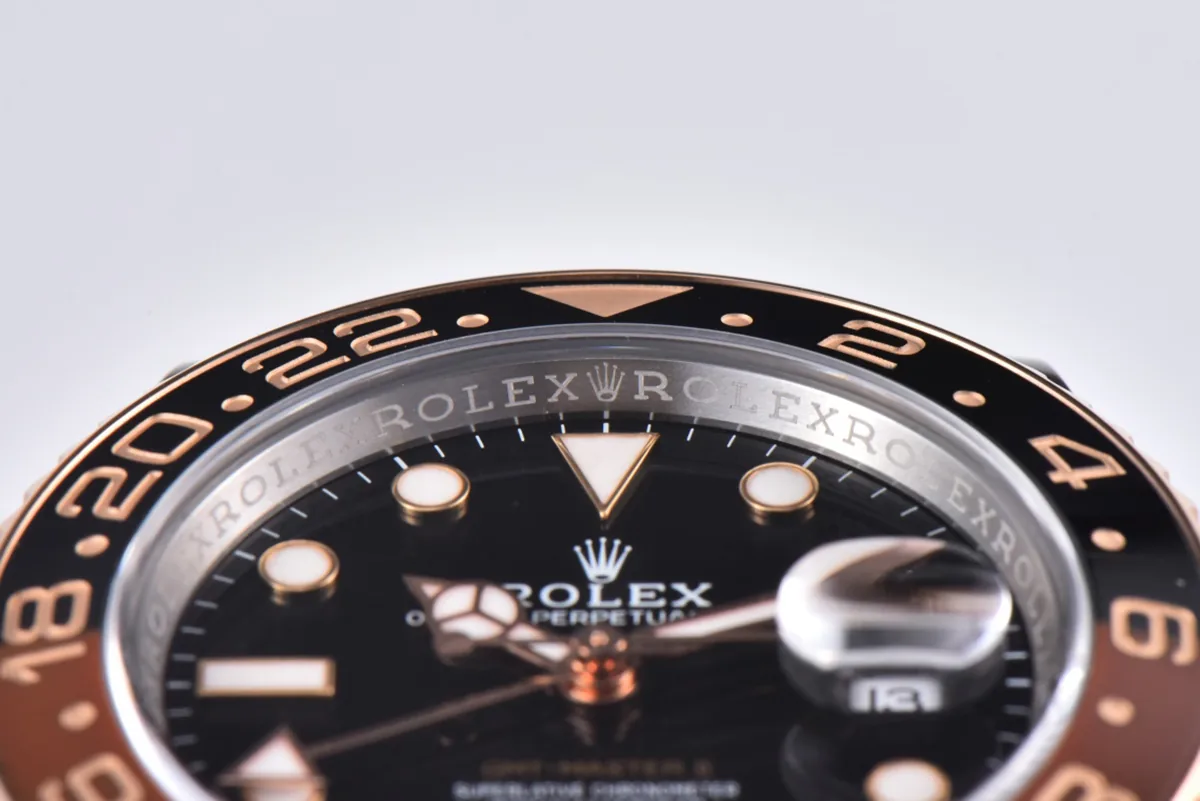 GMT Master II 126715 CHNR Clean Factory “Rootbeer” in Rose Gold and Steel - Image 9