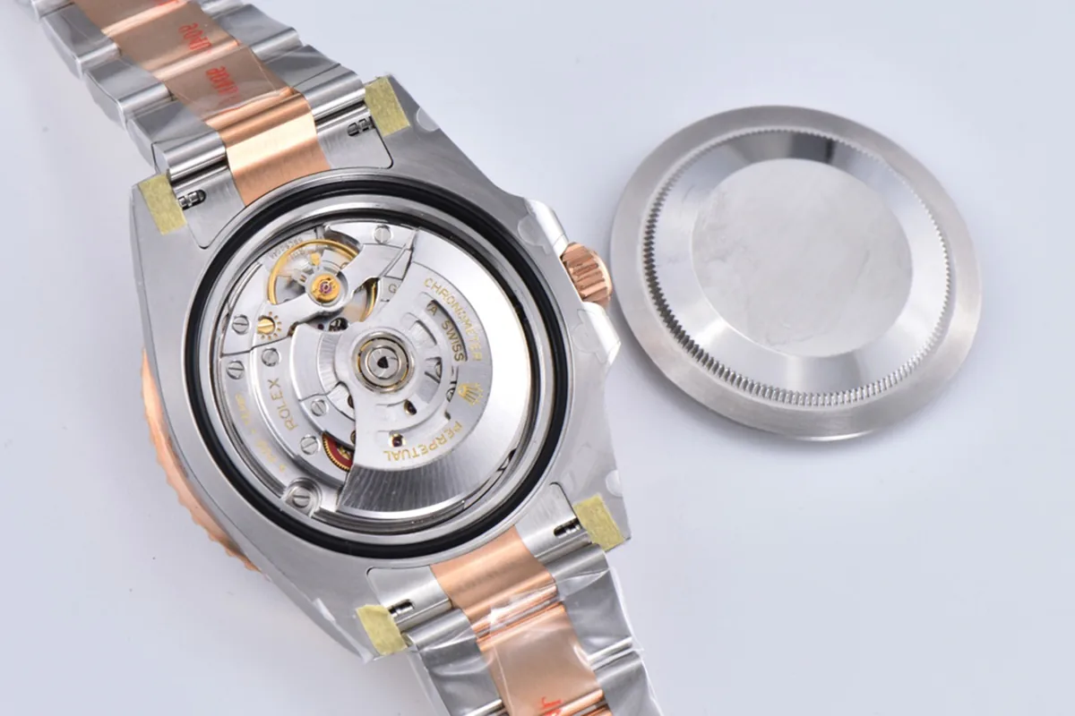 GMT Master II 126715 CHNR Clean Factory “Rootbeer” in Rose Gold and Steel - Image 15
