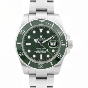 Submariner Hulk 116610LV SS/SS Green Bezel VSF VR3235