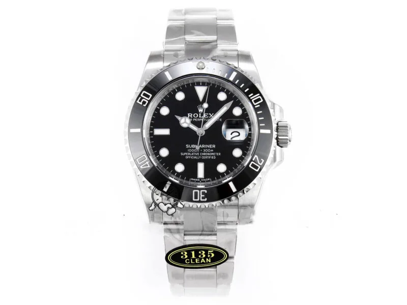 Submariner 116610 LN schwarze Keramik Clean Factory 904L 1:1 Best Edition am SS-Armband VS3135 – Bild 2