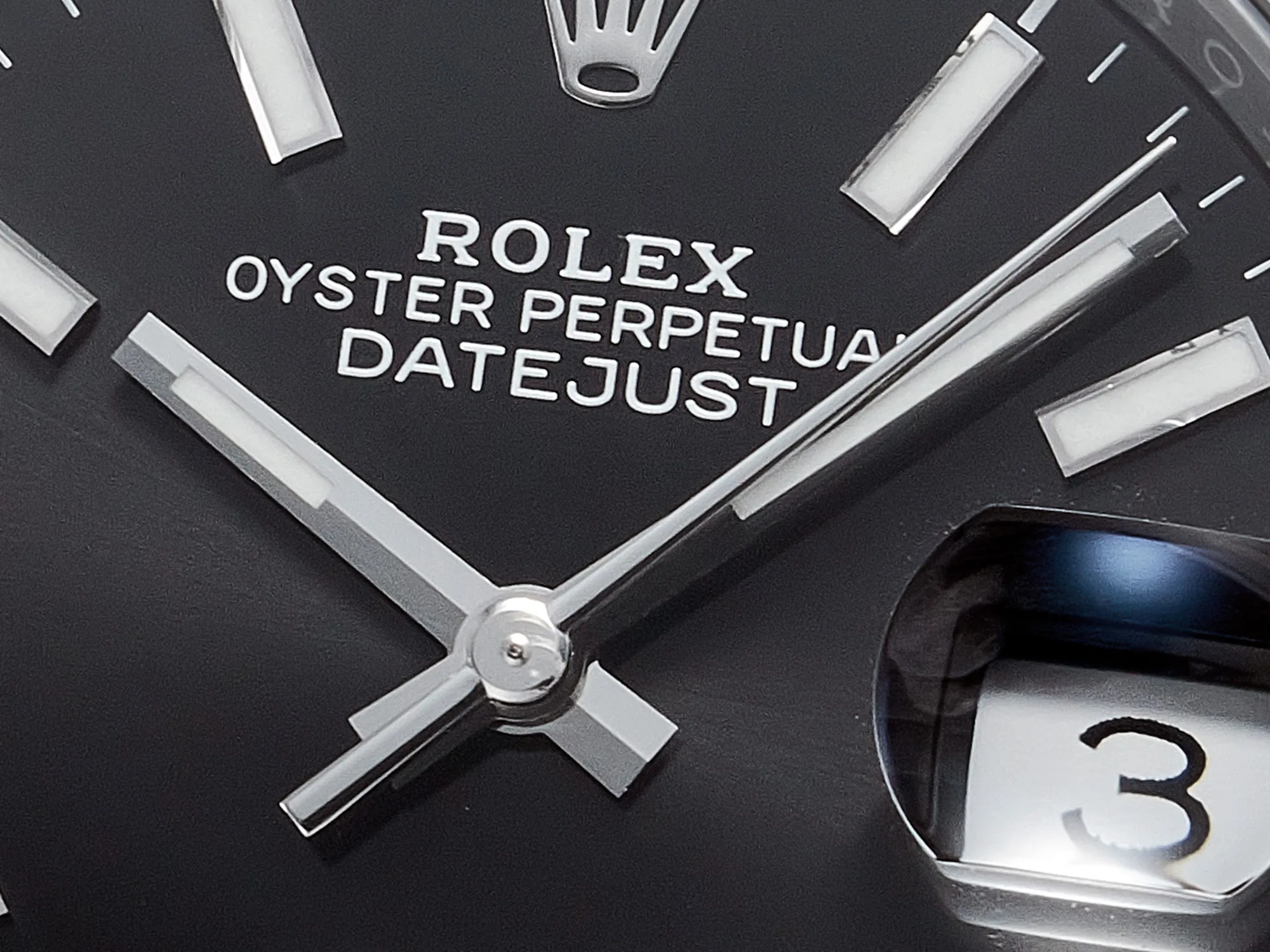 Datejust 41 Schwarzes Zifferblatt mit Strichindizes in Stahl Clean Factory – Bild 9