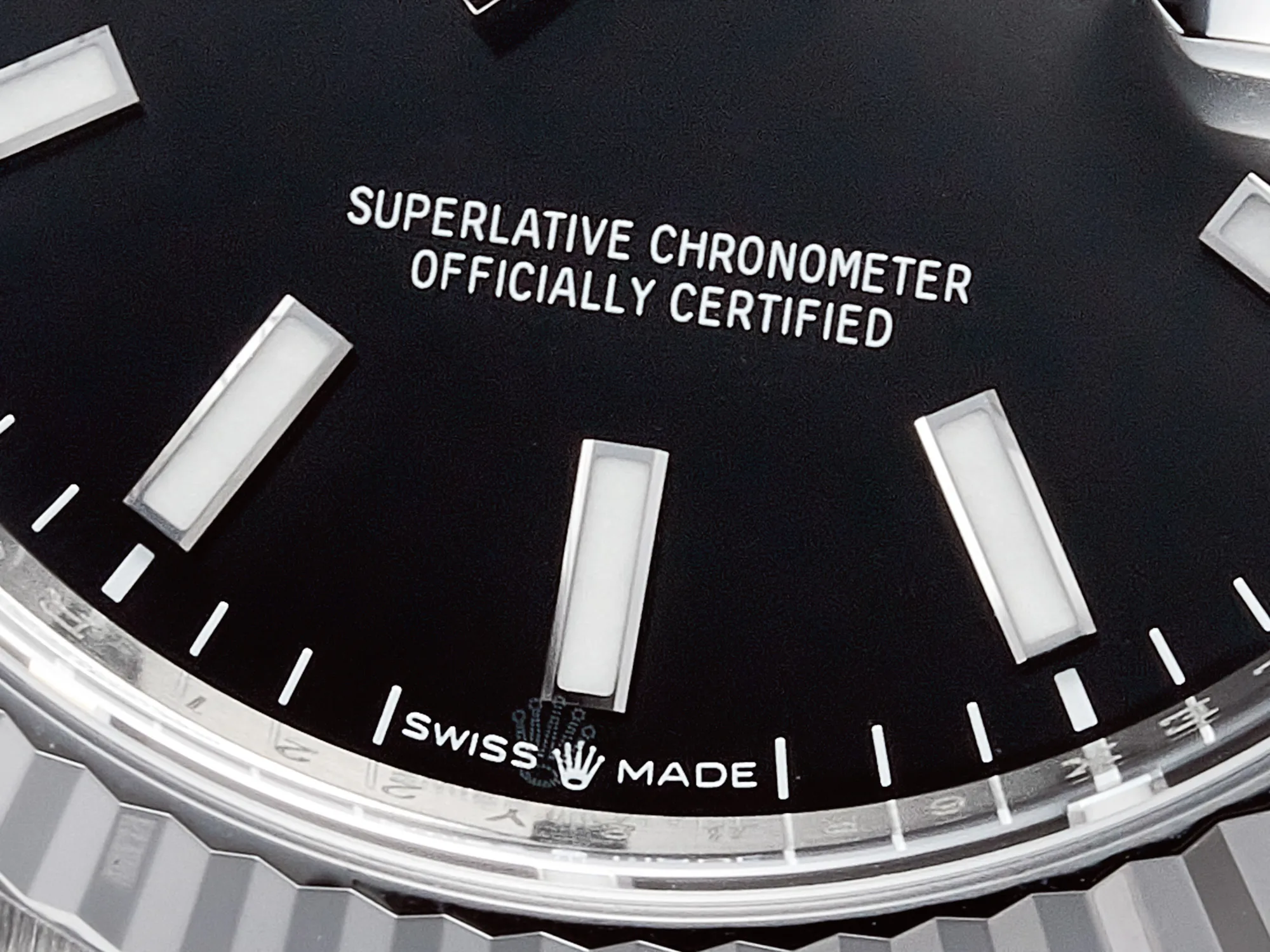 Datejust 41 Schwarzes Zifferblatt mit Strichindizes in Stahl Clean Factory – Bild 10