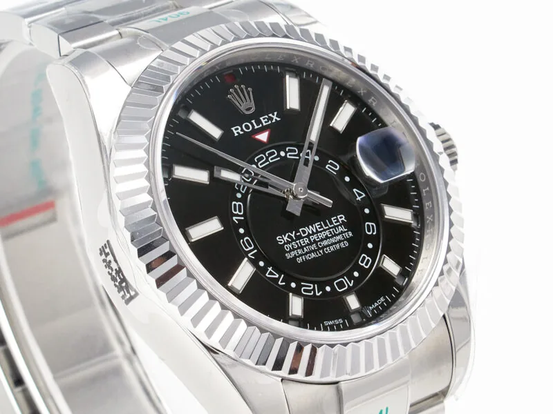 Sky-Dweller 326934 904L SS ZF 1:1 Best Edition cadran noir sur bracelet SS A2824 – Image 13