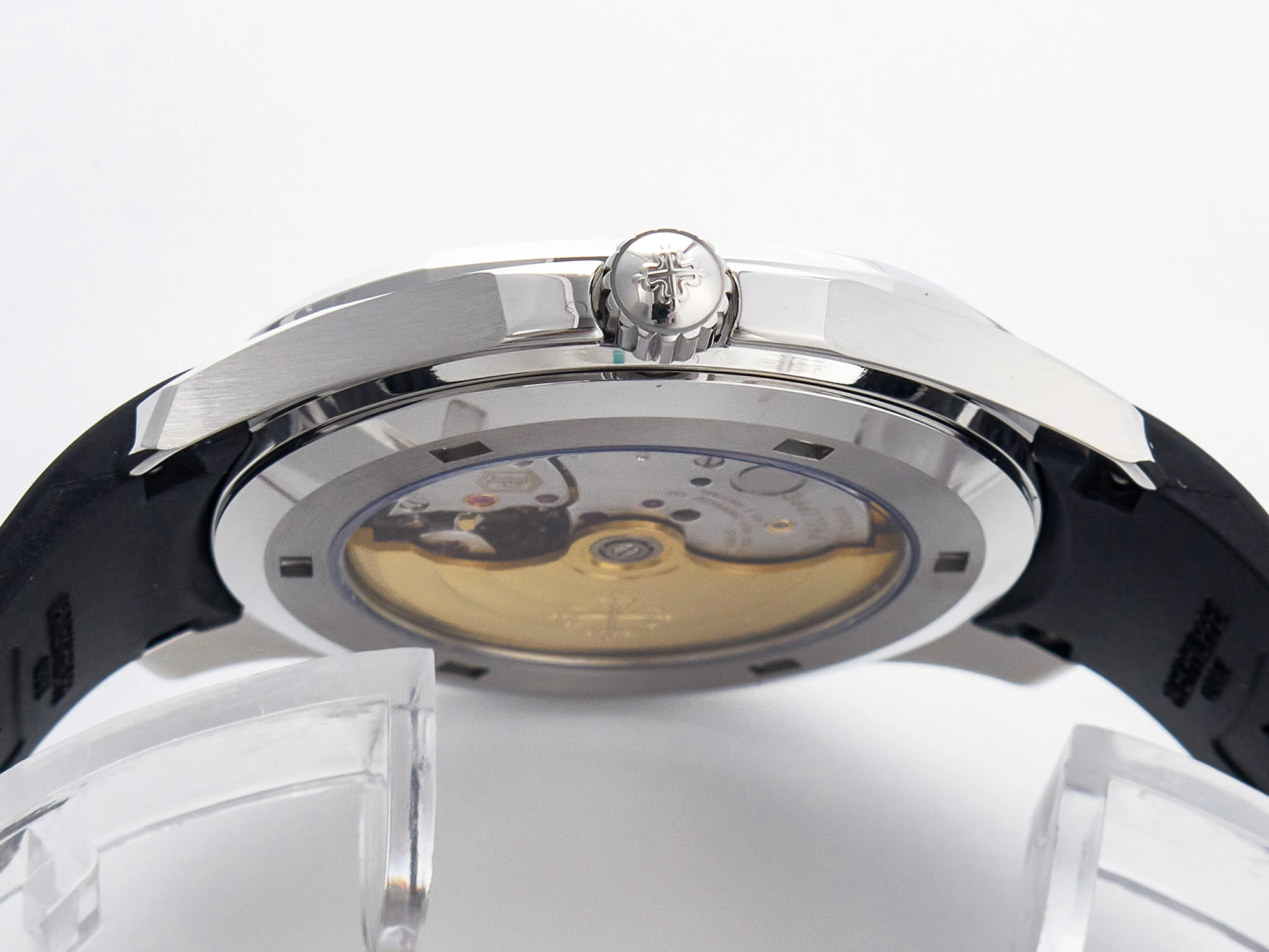 Aquanaut 5167 40mm SS 3KF 1:1 Best Edition schwarzes Zifferblatt am schwarzen Kautschukarmband A330 Super Clone V3 – Bild 17