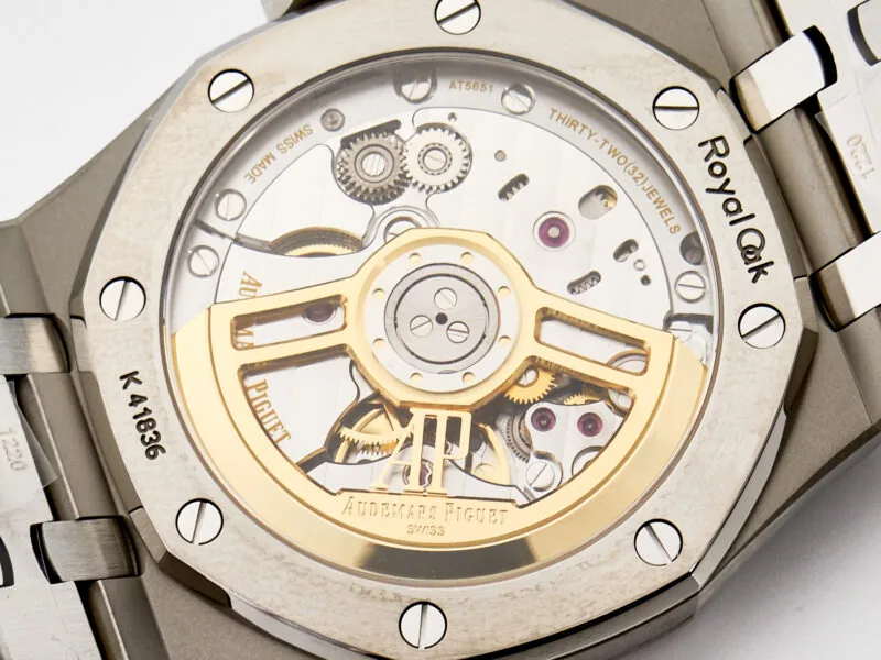Royal Oak 41mm 15500 SS ZF 1:1 Best Edition schwarzes strukturiertes Zifferblatt am SS-Armband SA4302 Super Clone V3 – Bild 12