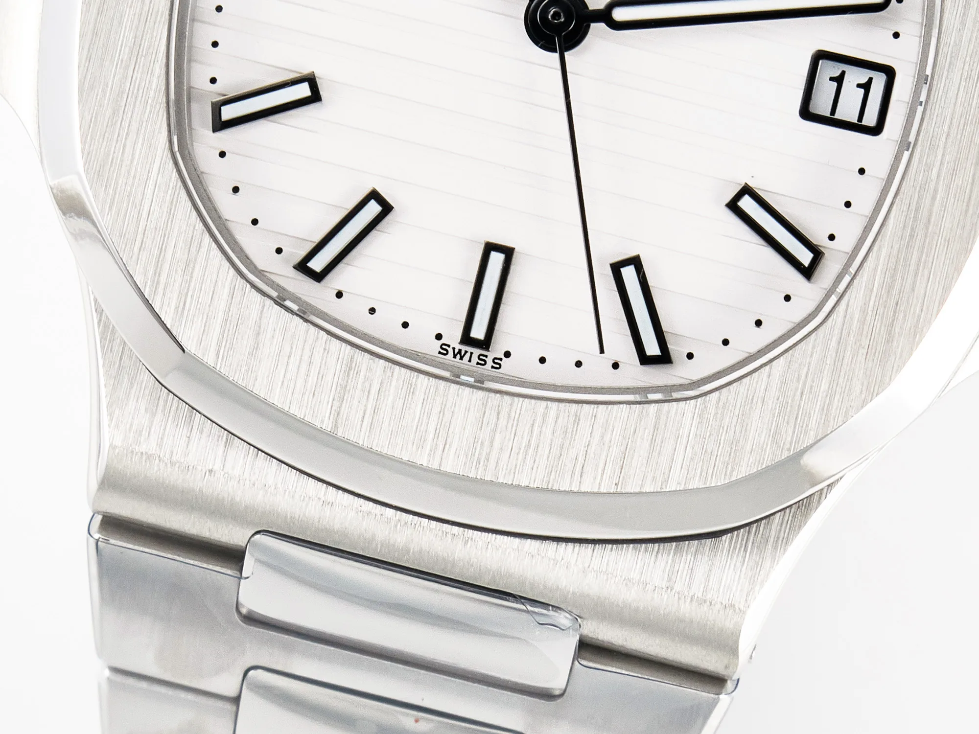 Nautilus 5711 3KF 1:1 Best Edition cadran blanc sur bracelet SS A324 Super Clone V2 – Image 11