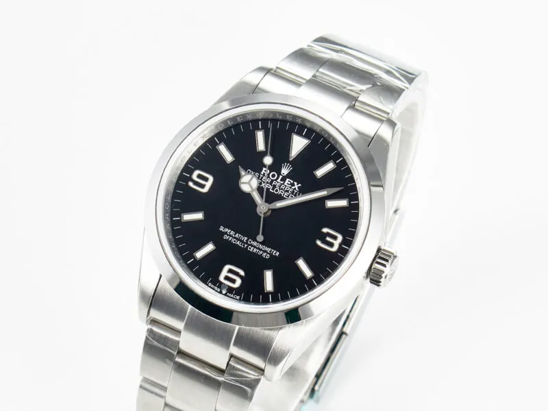 Explorer 36 904L Stahl VSF 1:1 Best Edition schwarzes Zifferblatt am SS-Armband SW200 – Bild 3
