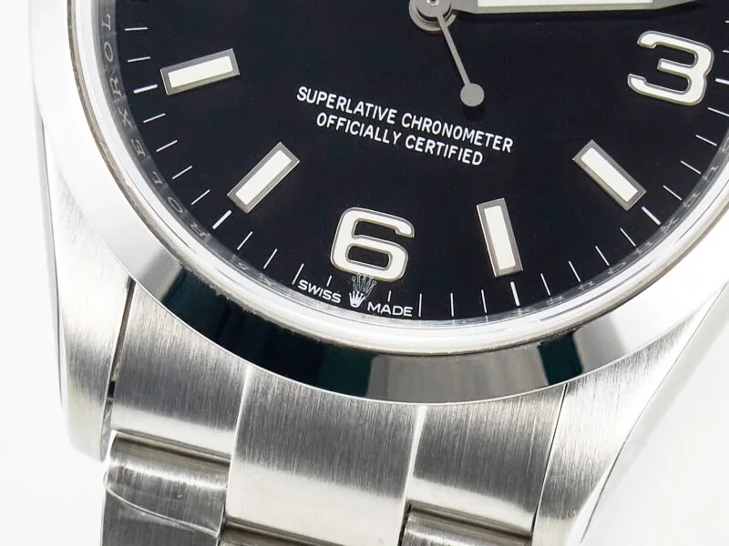 Explorer 36 904L Stahl VSF 1:1 Best Edition schwarzes Zifferblatt am SS-Armband SW200 – Bild 12