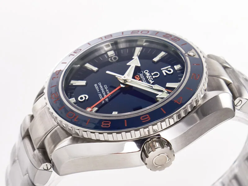 Planet Ocean 600M Co-Axial GMT 43.5mm VSF 1:1 Best Edition cadran bleu lunette en céramique bleue sur bracelet SS A8605 Super Clone – Image 11