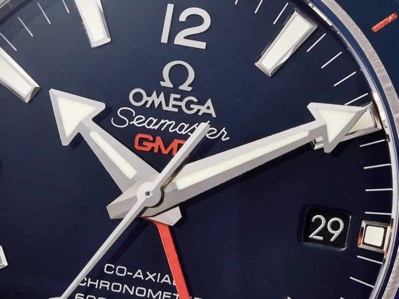 Planet Ocean 600M Co-Axial GMT 43.5mm VSF 1:1 Best Edition cadran bleu lunette en céramique bleue sur bracelet SS A8605 Super Clone – Image 7