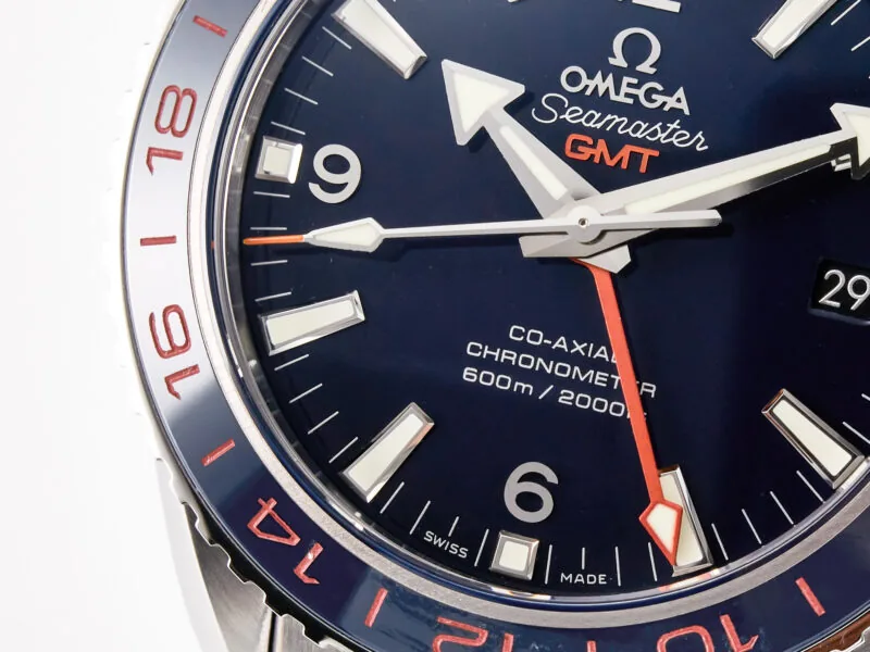 Planet Ocean 600M Co-Axial GMT 43.5mm VSF 1:1 Best Edition cadran bleu lunette en céramique bleue sur bracelet SS A8605 Super Clone – Image 8