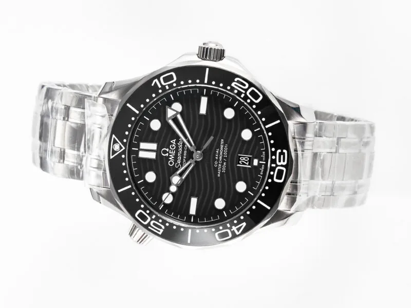 Seamaster Diver 300M VSF 1:1 Best Edition cerámica negra esfera negra con brazalete SS A8800 V2 - Imagen 7